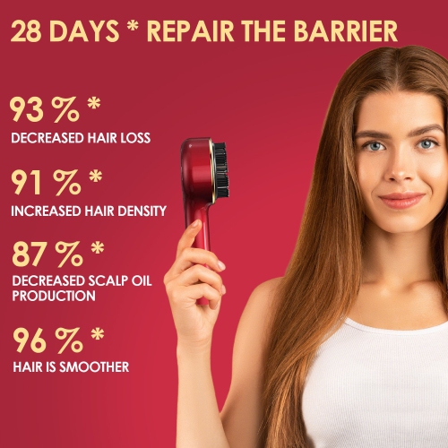 Red and Blue light Scratching Hair Growth Massage Comb Scalp Oil Applicator Electric Scalp Massager Brush