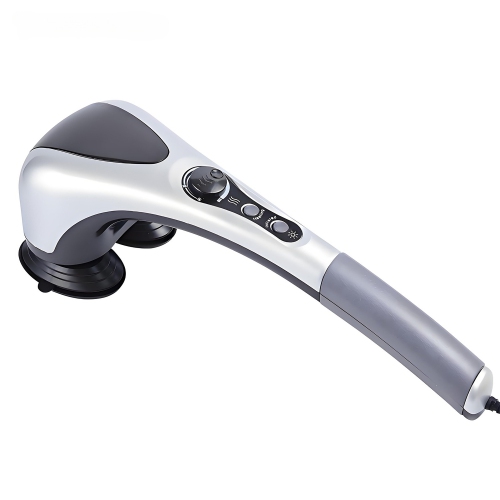 Double Head Impact Massager Handheld Back Massager with Heating Function for Neck Shoulders and Legs