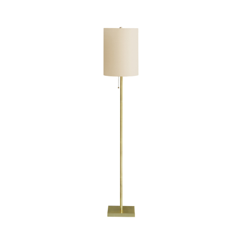 Monarch Floor Lamp - Lighting - Brass Metal / Ivory