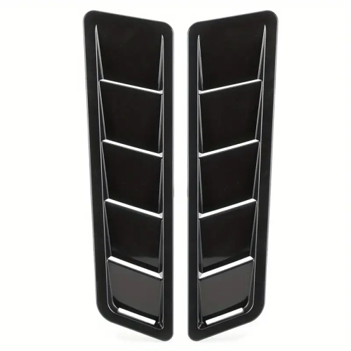 Universal Car Rear Bumper Diffuser, 12V Loud Snail Horn Kit, 2pcs Hood Intake Louver Vents