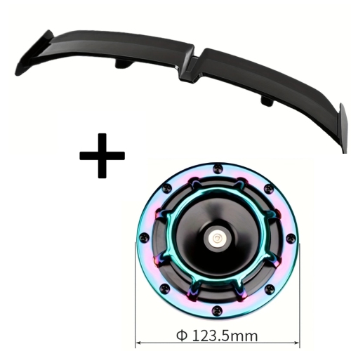 Universal Rear Spoiler & Super Loud 12V Car Horn Kit