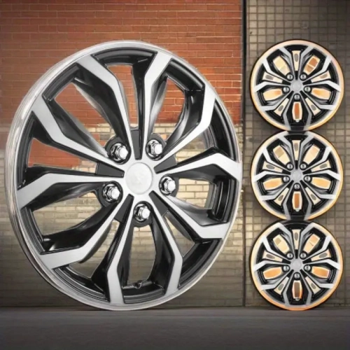 Armrest Storage Box for W205 C200 C250 C300 W253 GLC, Brass Tire Valve Stem Extension, 16 Inch Durable All-Weather Wheel Rim Hubcaps Set of Four