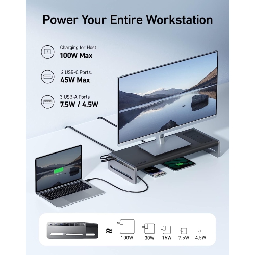 Anker 675 USB-C Docking Station - 12-in-1, Monitor Stand, Wireless by ANKER - Open Box condition - Image 5