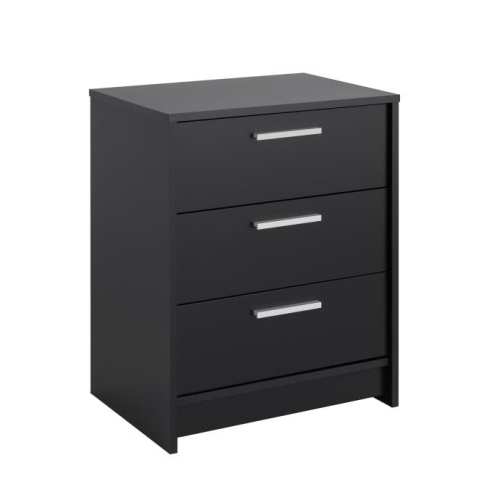 Studio Essentials 3-drawer Nightstand in Black