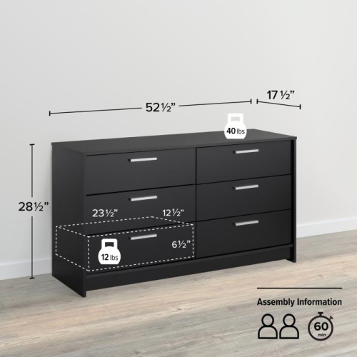 Studio Essentials 6-drawer Dresser