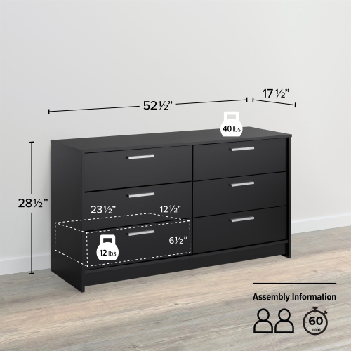 Studio Essentials 6-drawer Dresser
