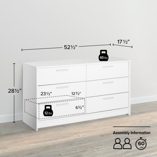 Studio Essentials 6-drawer Dresser