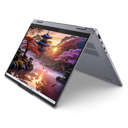 Portable à écran tactile 2-en-1 IdeaPad 5 de 14 po Copilot+ PC de Lenovo - Gris luna (Ryzen AI 5 d'AMD/RAM 16 Go/SSD 512 Go)
