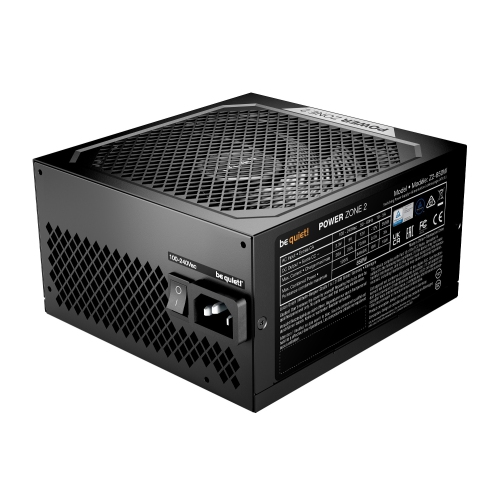 BE QUIET  Power Supply Bp007Us Power Zone 2 850W Efficiency With Semi-Passive Cooling In Platinum