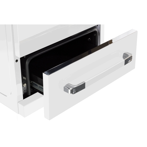 Scratch and Dented - Unique Classic Retro 24" 2.9 Cu. Ft. Fan Convection Freestanding Gas Range (UGP-24CR W) - Marshmallow White