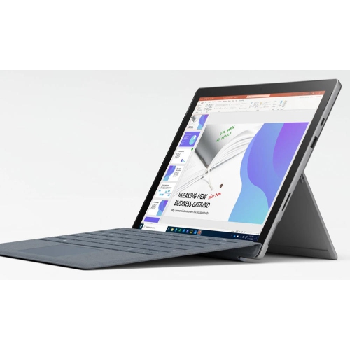 Image 1 of 1.. Refurbished - Microsoft Surface Pro 7+ 12.3" Tablet (Model 1960) Silver, Intel Core i5-11th Gen., 16GB, 256GB Storage, Windows 11 Pro. (With Keyboard)