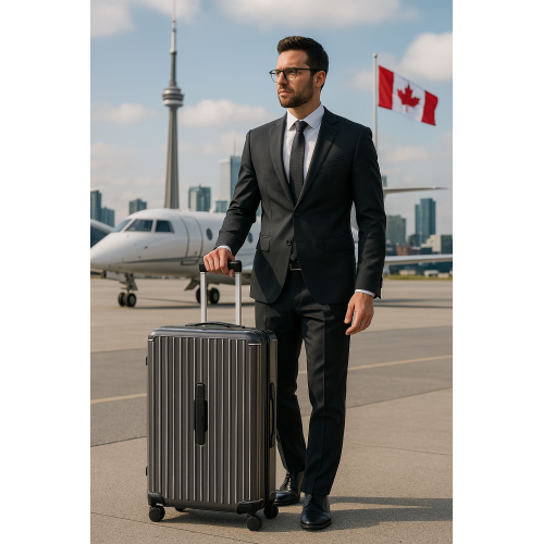 WINGOMART 3-Piece Luggage Set Lightweight Durable PC+ABS Hardshell, Double Spinner Wheels, TSA Lock - 22in/26IN/30in - GREY