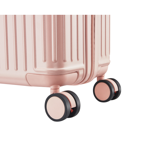 WINGOMART 3-Piece Luggage Set Lightweight Durable PC+ABS Hardshell, Double Spinner Wheels, TSA Lock - 22in/26IN/30in - PINK