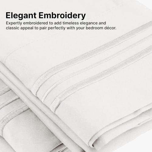 Queen Pillow Cases Set of 2 - Ultra Soft Hotel Quality Pillowcase Covers - Comfy Bedding for Women, Men, Kids and Teens - Machine Washable Pillow