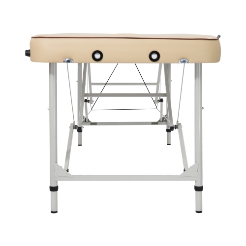 Master Massage – Ensemble de table de massage portative légère en aluminium Breeze de 28 po, crème