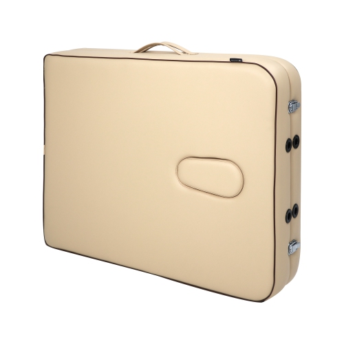 Master Massage – Ensemble de table de massage portative légère en aluminium Breeze de 28 po, crème