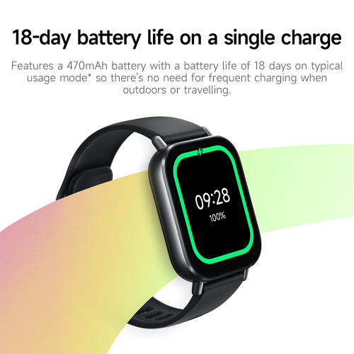 Xiaomi Redmi Watch 5 Active Smartwatch. Fitness Tracker, 2" AMOLED Display, 12-Day Battery, 140+ Sports Modes - Midnight Black