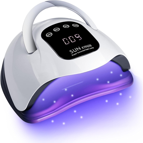 MYACUC  Uv Led Nail Lamp Professional Led Nail Dryer for Gel Nails, Touch Screen 4 Timers & Automatic Sensor for Home Salon, Fast Drying Nail Lamp For