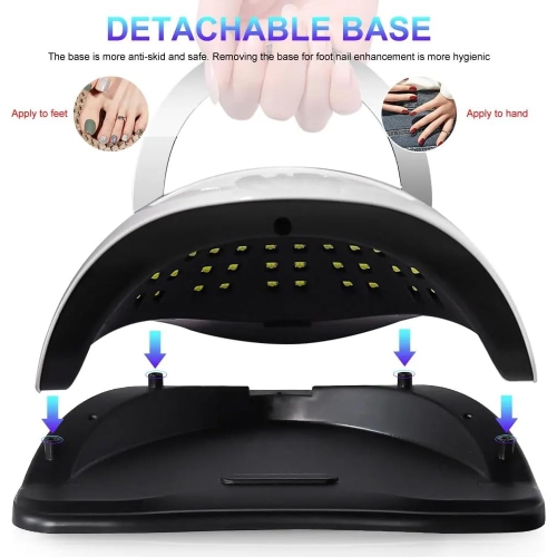 Lampe à ongles UV LED Professional LED Sèche-ongles pour ongles en gel,Écran tactile 4 minuteries et capteur automatique pour salon de coiffure,Lampe
