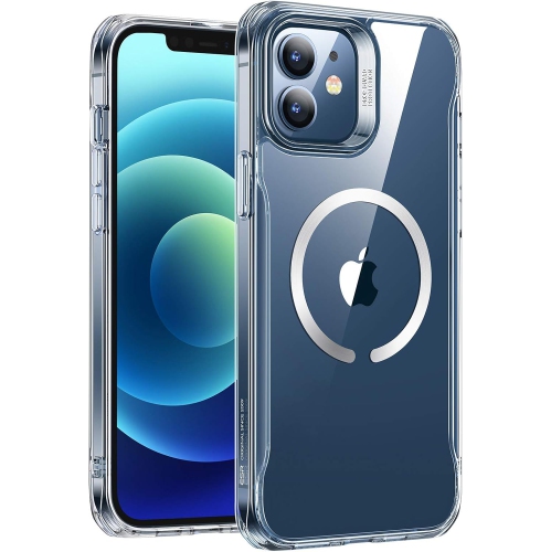 Étui hybride Sidekick compatible avec étui pour iPhone 12/12 Pro MagSafe, avec chargement magnétique sans fil HaloLock,