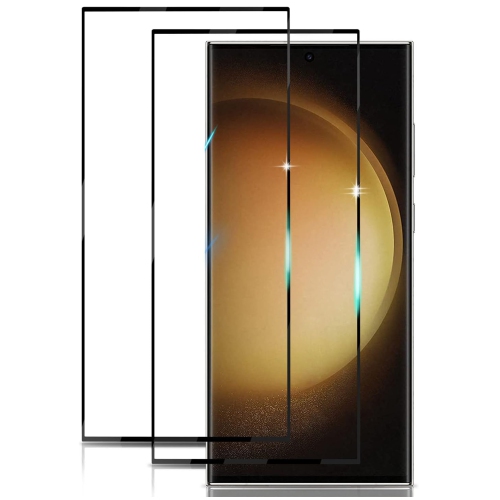 For Samsung Galaxy A56 5G Screen Protector Bubble Free Anti-Scratch Anti-Fingerprint 9H HD Black Tempered Glass 2x Screen Protector