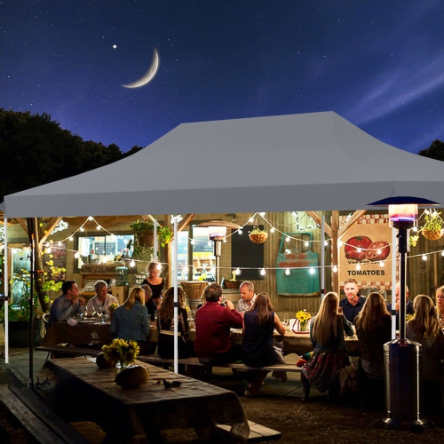 Costway 10 x 20FT Pop up Canopy Outdoor Canopy Tent with 6 Sidewalls Carrying Bag