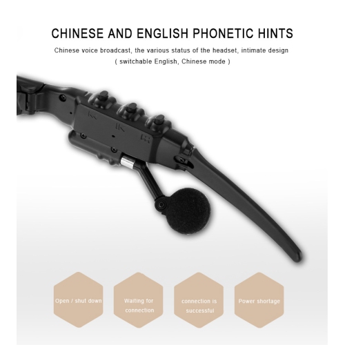 Écouteurs Bluetooth Lunettes de soleil polarisées Sports extérieur Cyclisme Audio Lunettes Son ambiophonique Écouteurs musique et appel gris