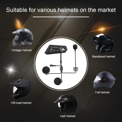 Wireless Headphone Bluetooth 5.0 Motorcycle Helmet Headsets Moto Stereo Interphone Handsfree Call With Reduction Mic