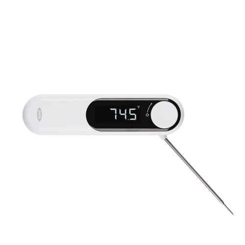 Image 1 de 5.. Thermomètre numérique à thermocouple Good Grips d'OXO – Thermomètre à viande à lecture instantanée avec sonde rotative, étanche