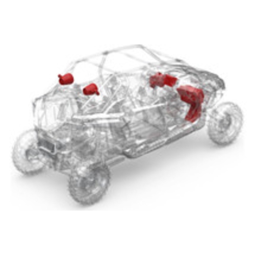 Système audio Fosgate RZR19PXP-STG4 2019+ Stage 4 de Rockford pour certains modèles RZR Pro XP, Pro R et Turbo R.