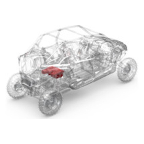 Solution de haut-parleur d'extrêmes graves arrière Fosgate RZR19PXP-RSS 2019+ de Rockford pour certains modèles RZR Pro XP