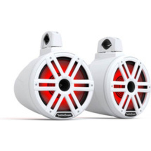 Rockford Fosgate M2WL-10H M2 Series Colour Optix 10" wakeboard tower speakers with horn tweeters and LED lighting - White