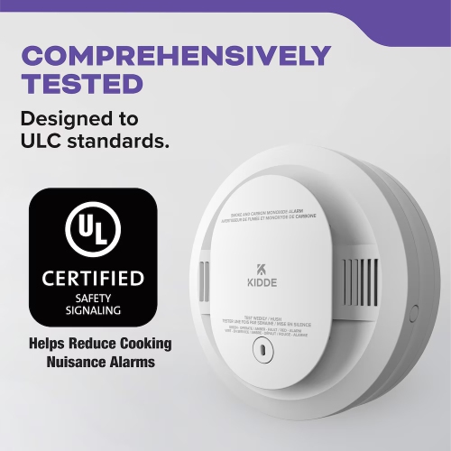 Kidde Battery-Operated Combination Smoke and CO Alarm with Voice Alert and 2 AA Batteries