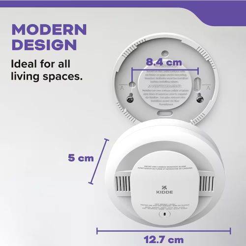 Kidde Battery-Operated Combination Smoke and CO Alarm with Voice Alert and 2 AA Batteries