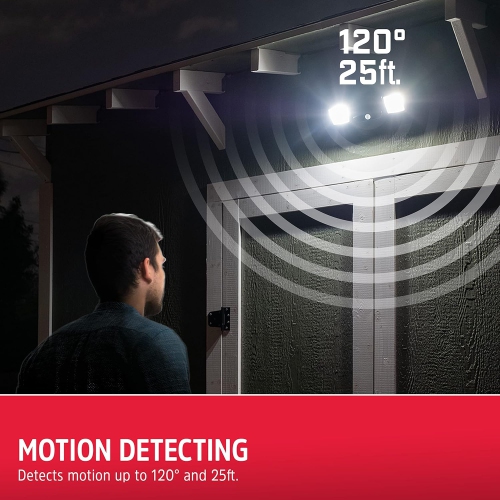 Brand New - Energizer Wireless Motion Activated Wireless 800 Lumens LED Spotlight with Weather Resistant