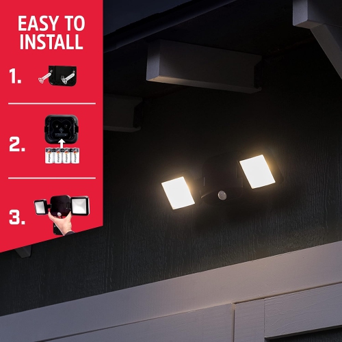 Brand New - Energizer Wireless Motion Activated Wireless 800 Lumens LED Spotlight with Weather Resistant