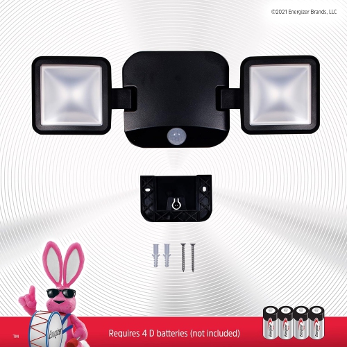 Brand New - Energizer Wireless Motion Activated Wireless 800 Lumens LED Spotlight with Weather Resistant