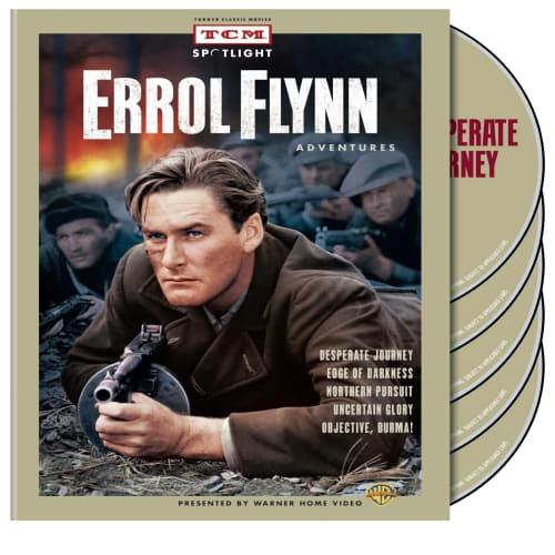 WARNER HOME VIDEO  Tcm Spotlight: Errol Flynn Adventures [Desperate Journey / Edge Of Darkness 1943 / Northern Pursuit / Uncertain Glory / Objective