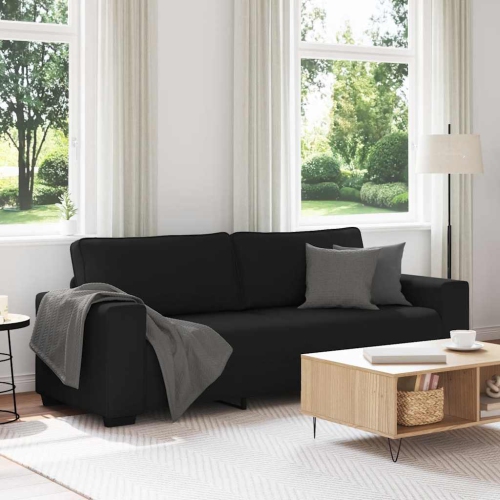 vidaXL 3-Seater Sofa Black 180 cm Fabric