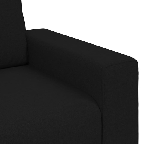 vidaXL 3-Seater Sofa Black 180 cm Fabric