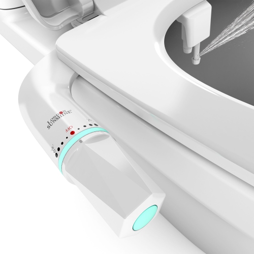 Ultra-Slim Dual-Nozzle Bidet Attachment - Adjustable Cold Water Pressure, Stainless Steel, Hygiene Upgrade,Non-Electric Bidet