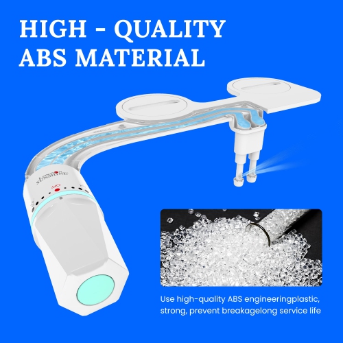 Ultra-Slim Dual-Nozzle Bidet Attachment - Adjustable Cold Water Pressure, Stainless Steel, Hygiene Upgrade,Non-Electric Bidet