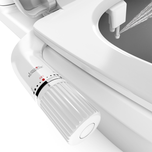 Ultra-Slim Dual-Nozzle Bidet Attachment - Adjustable Cold Water Pressure, Stainless Steel, Hygiene Upgrade,Non-Electric Bidet