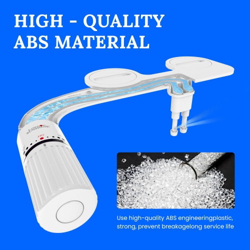 Ultra-Slim Dual-Nozzle Bidet Attachment - Adjustable Cold Water Pressure, Stainless Steel, Hygiene Upgrade,Non-Electric Bidet