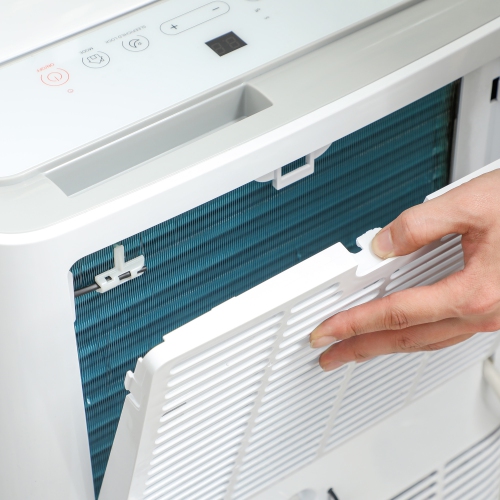 HOMCOM 12000 BTU Air Conditioner, AC Unit with Dehumidifier, Fan, 24H Timer On Off, 3 Speeds, Auto Sleep Mode, Remote Control, Window Kit, for Room