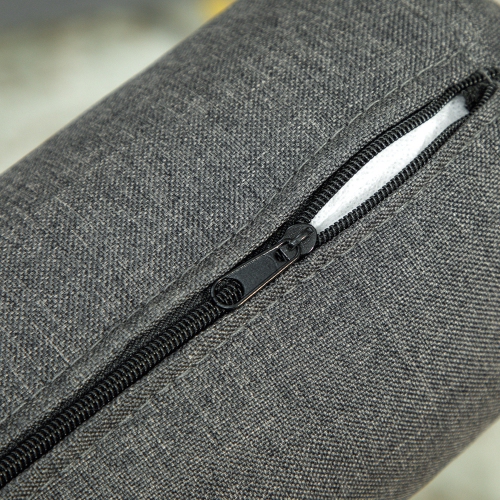 HOMCOM 56" Loveseat Sofa with Back Cushions and Pillows, Modern Love Seats Furniture, Upholstered 2 Seater Couch with Solid Wood Frame and Steel Legs