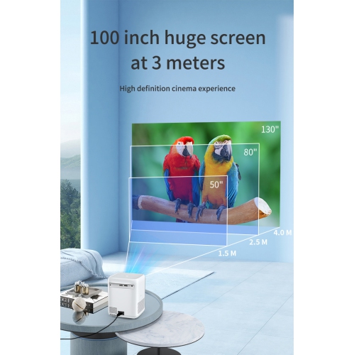 HD Home Theater Smart Portable Smart Projector Support 4K LCD Video Projector for Home Cinema