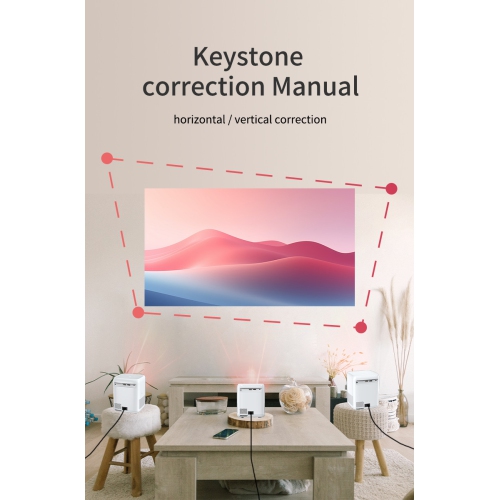 HD Home Theater Smart Portable Smart Projector Support 4K LCD Video Projector for Home Cinema