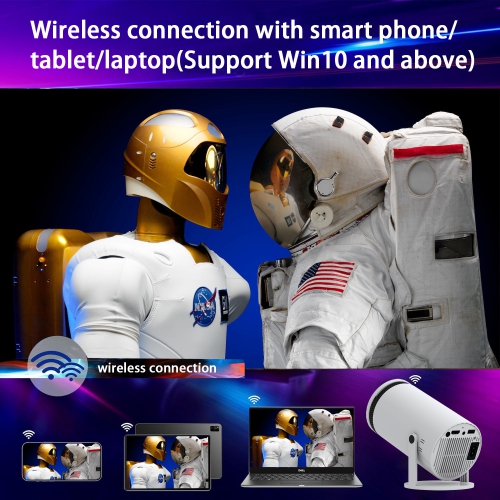 Home Projector Wireless Connection Cell Phone Portable Mini HD Projector WIFI Android Smart Video Projector