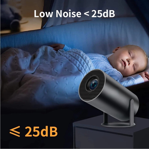 Projecteur intelligent Wi-Fi Bluetooth Prise en charge HD 4K Projecteur vidéo Android Auto Keystone Projecteur Home Outdoor Movie Projecteur